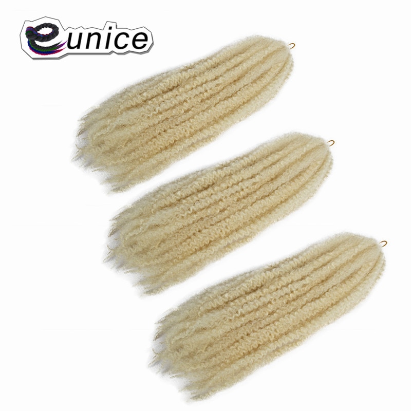Eunice blonde 613 bundles ռ Ӹī  ī marley braids 18 3 packs ombre afro kinky bulk